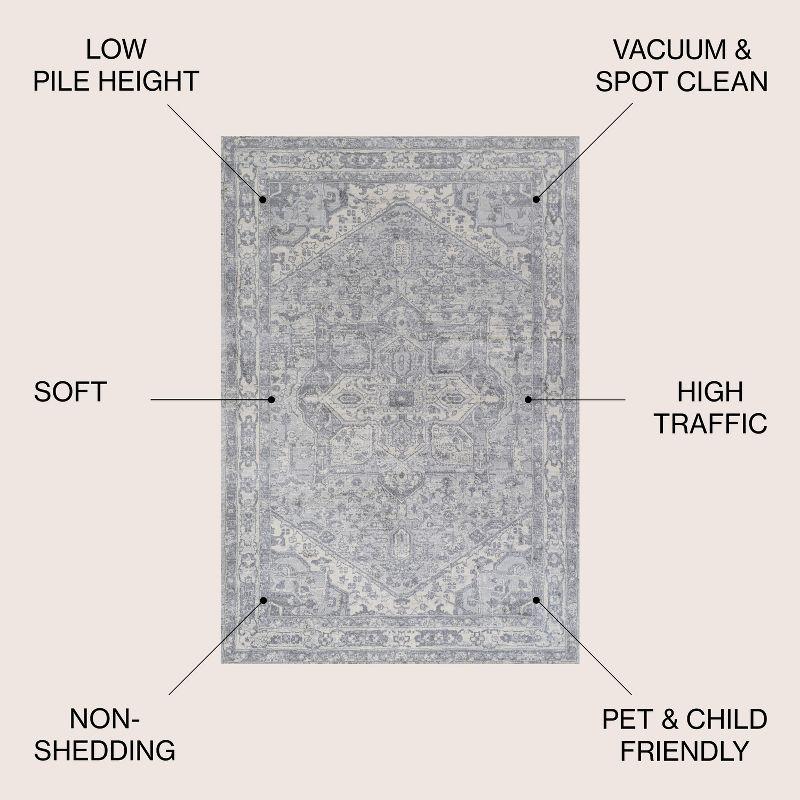 Modern Persian Vintage Medallion Runner Rug - JONATHAN Y