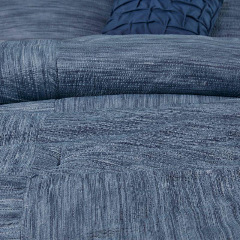 Madison Park Walter 7 Piece Printed Weave Seersucker Comforter Set