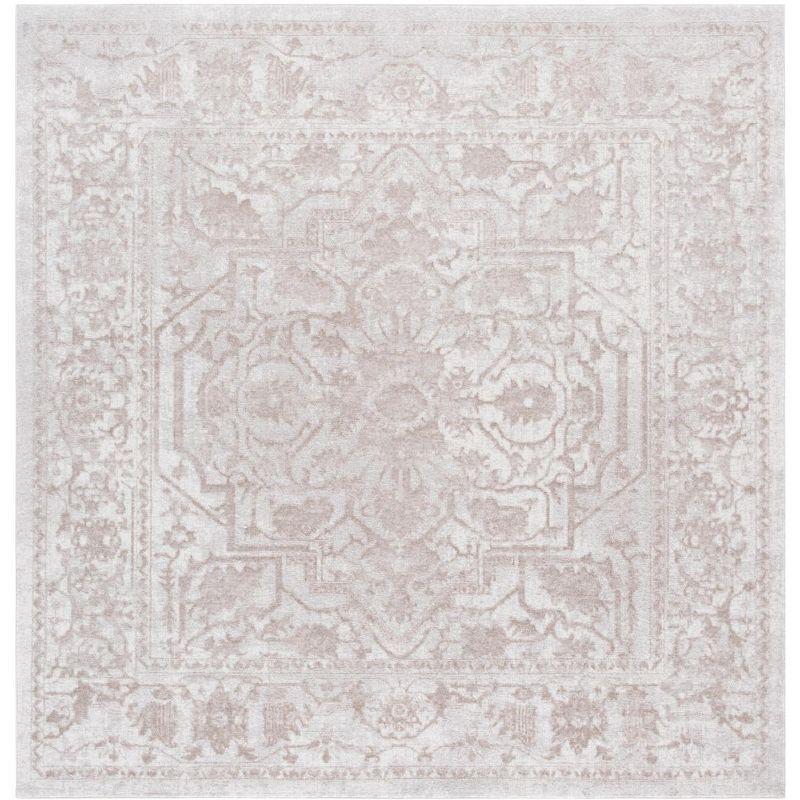 Reflection RFT665 Power Loomed Indoor Area Rug - 8'x8' - Creme/Ivory - Safavieh