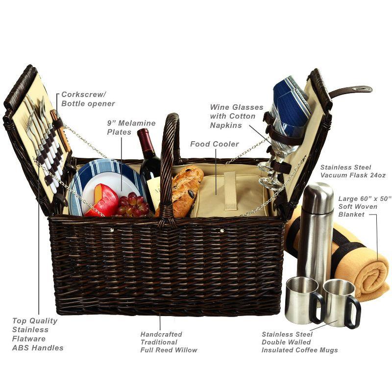 Picnic at Ascot Surrey Wicker Picnic Basket