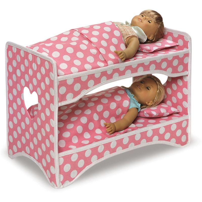 Badger Basket Double Doll Travel Case with Bunk Bed