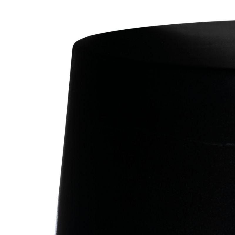 Vikki Concrete Accent Stool - Indoor/Outdoor - VNN1040 - Black - Safavieh
