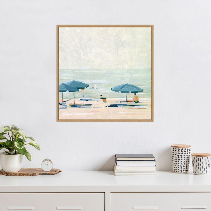 Amanti Art If Its the Beaches II by Emma Scarvey Canvas Wall Art Print Framed 22 x 22-in.