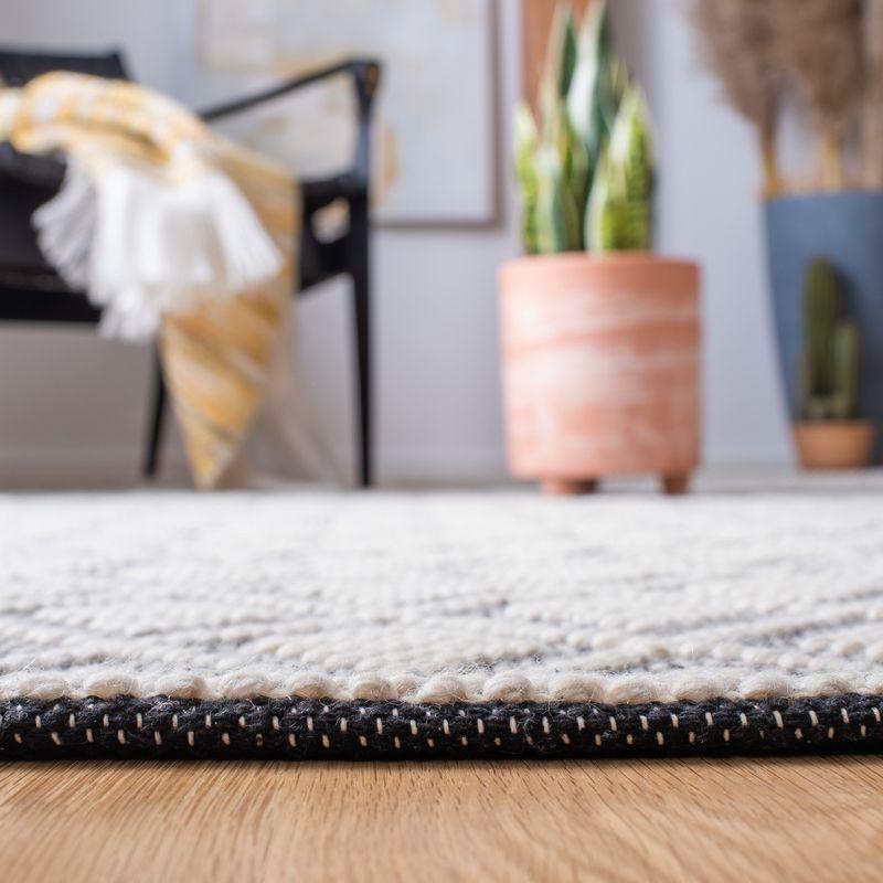 Natura NAT475 Hand Woven Area Rug - Ivory/Black - 5'x8' - Safavieh.