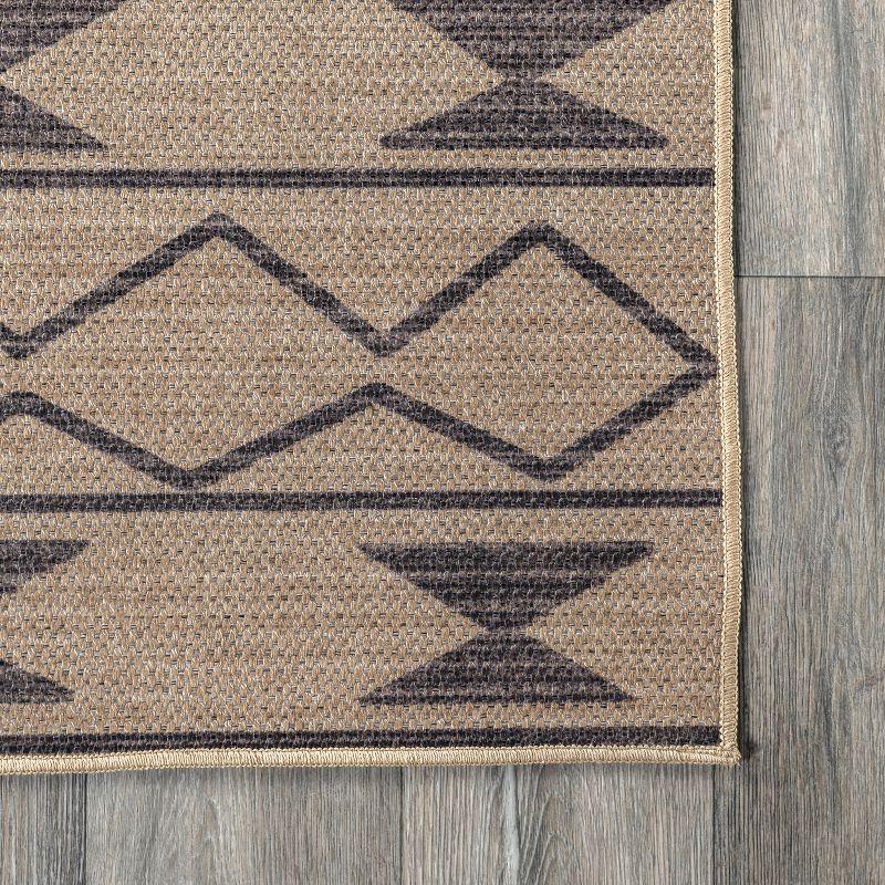 Nuloom Elin Moroccan Border Easy-Jute Machine Washable Indoor Area Rug 5' x 8' in Natural