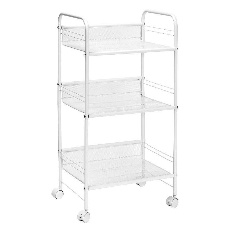 3-Tier Wire Rolling Cart