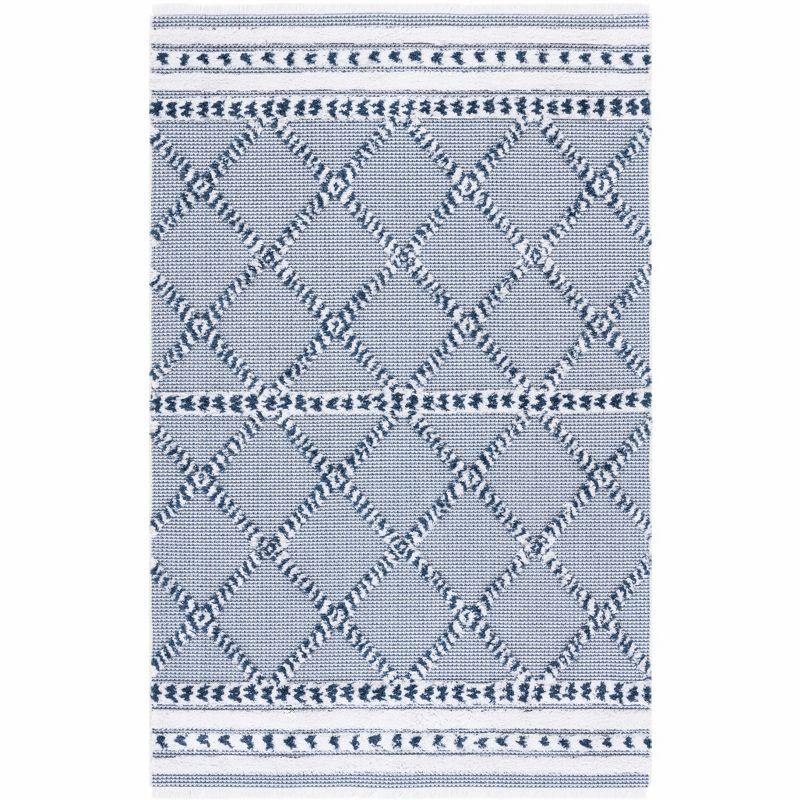 Augustine AGT714 Machine Made Indoor Area Rug - Navy/Ivory - 8'x10' - Safavieh