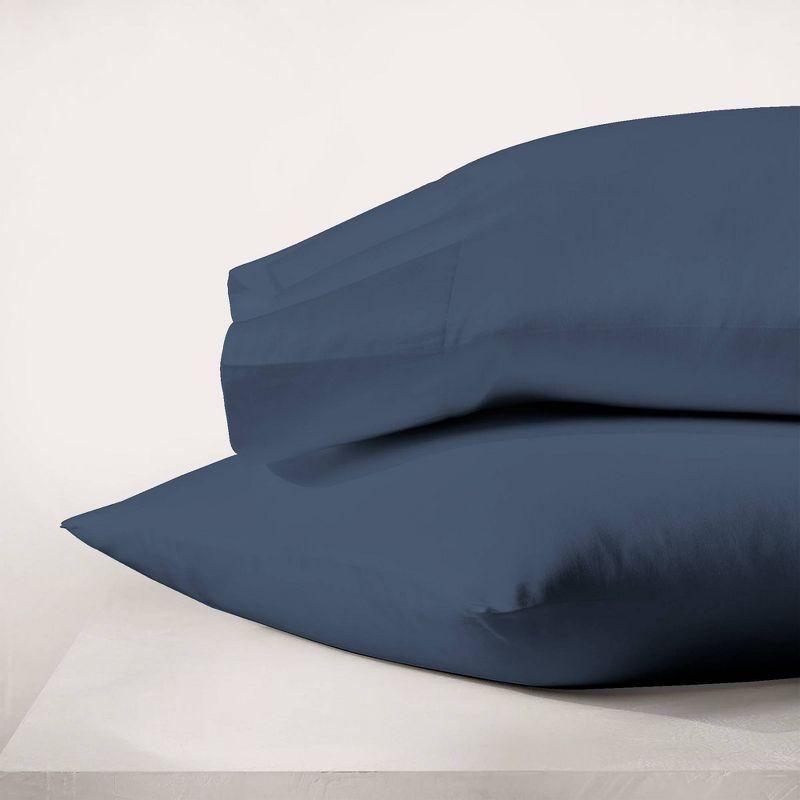 Purity Home Sustainable Organic 100% Cotton Breathable & Lightweight Deep Pocket Pillowcases