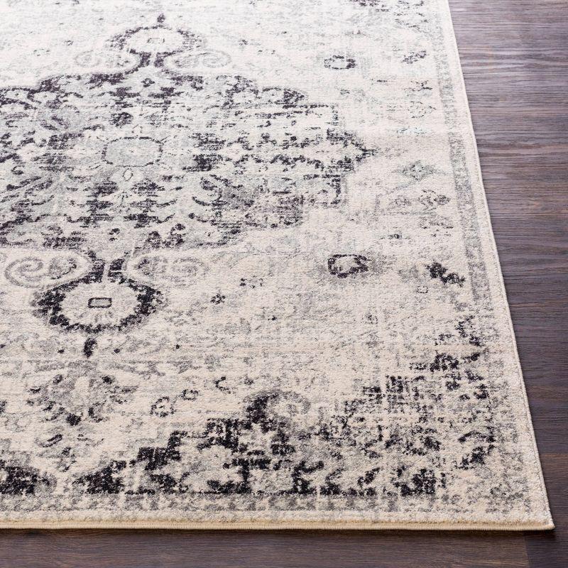 Livabliss 2'x3' Abby Traditional Rugs Cream: Stain & Fade-Resistant, Medium Pile, Indoor, Polypropylene