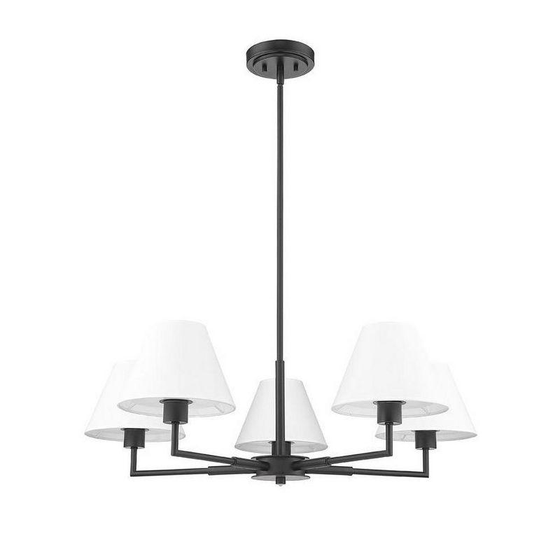 Z-Lite Leila 5 - Light Chandelier in  Matte Black