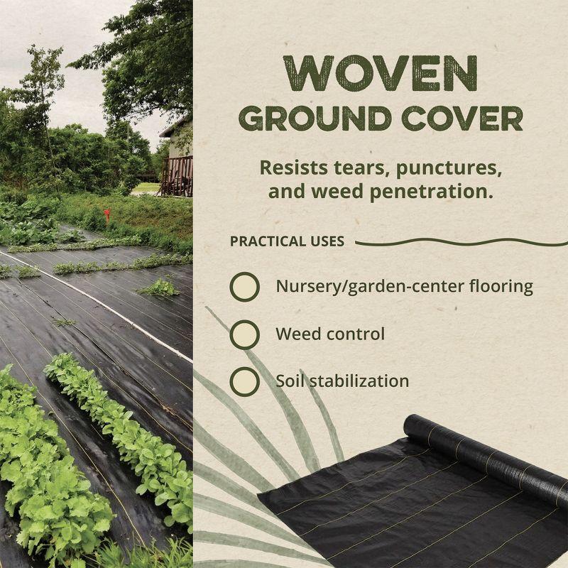 Dewitt DeWitt Sunbelt Woven Weed Barrier Landscape Fabric Ground Cover