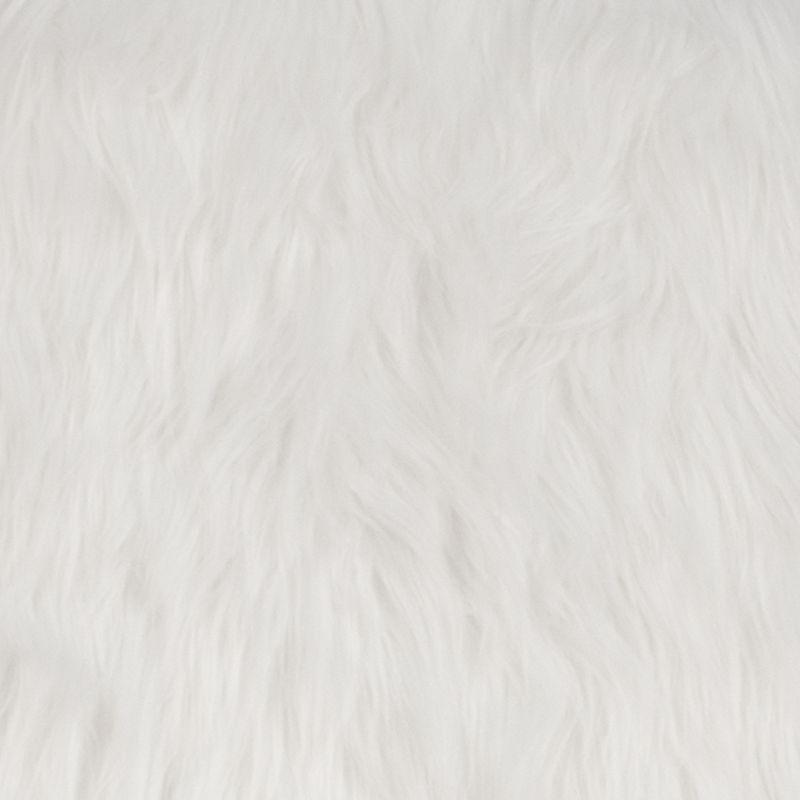 Flash Furniture Shaggy Dog White Accent Chair
