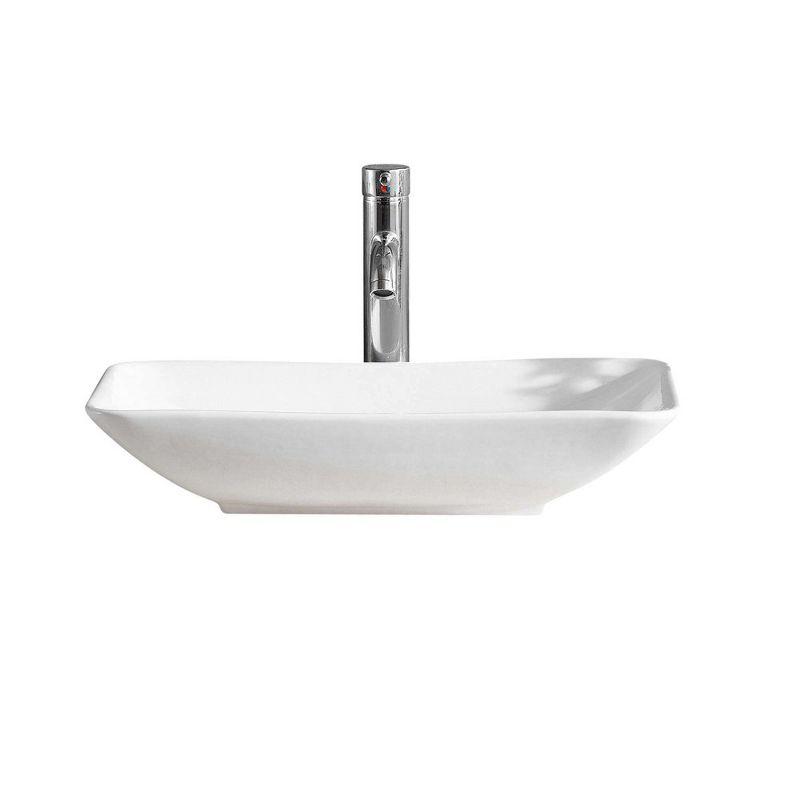 Fine Fixtures Rectangular Vessel Bathroom Sink Vitreous China