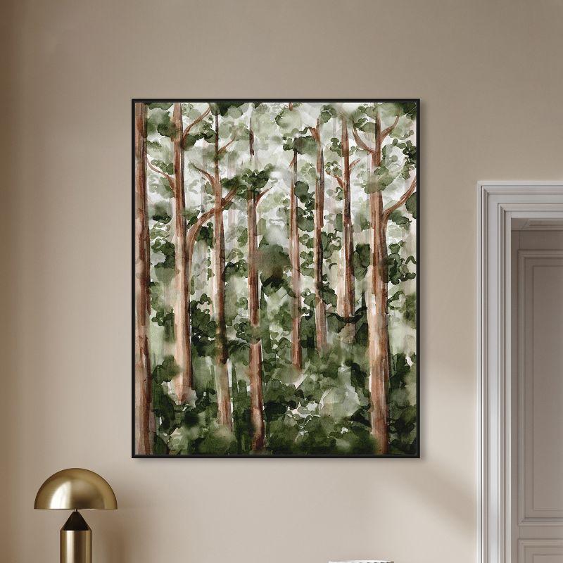 Art Remedy Art Remedy Wildy Forest Framed Landscape Watercolor Style 56937