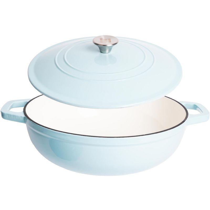 Lexi Home Lexi Home 5 qt. Enameled Cast Iron Round Braiser