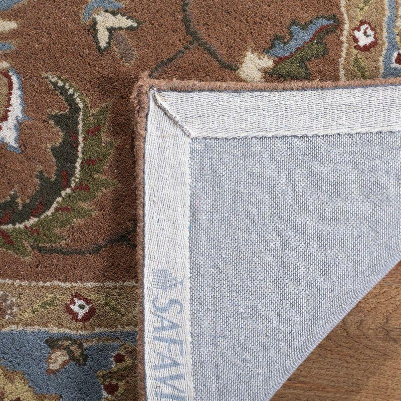 Heritage HG968 Handmade Area Rug - 9'x12' - Brown/Blue - Safavieh