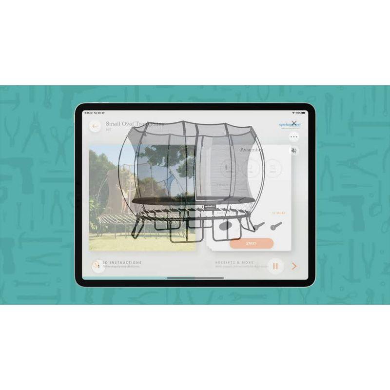 SpringfreeTrampoline Springfree Trampoline Kids Outdoor Large Oval 8 x 13' Trampoline with Enclosure