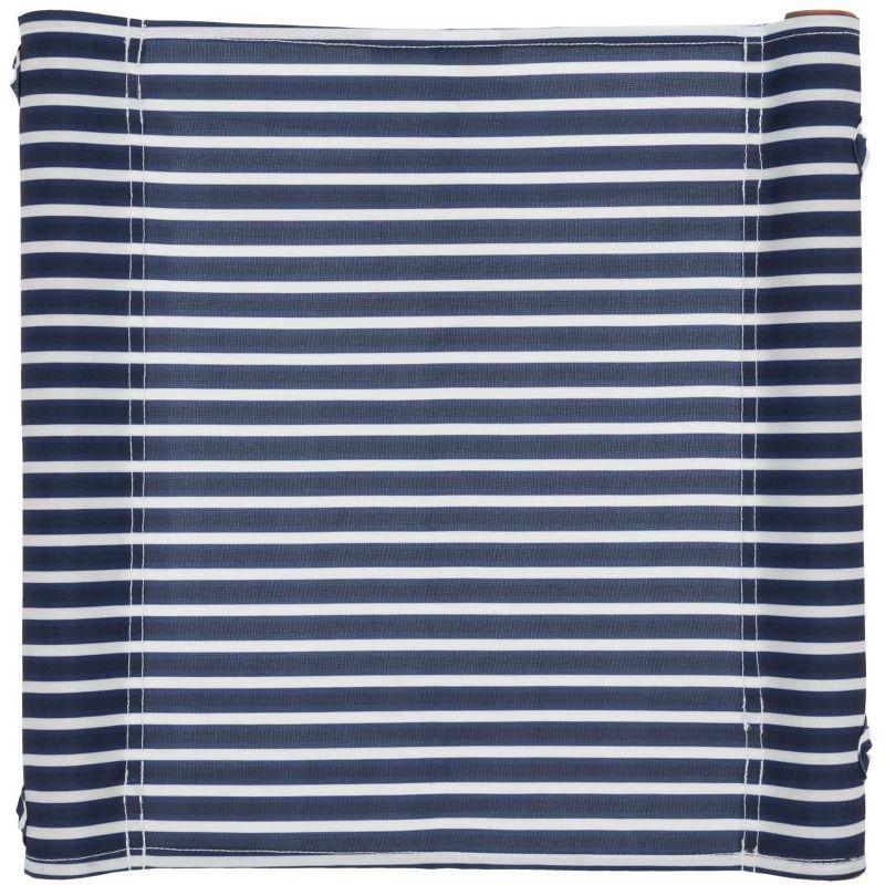Breanne Stool Indoor/Outdoor (Set Of 2) - PAT7053 - Natural/Navy Stripe - Safavieh