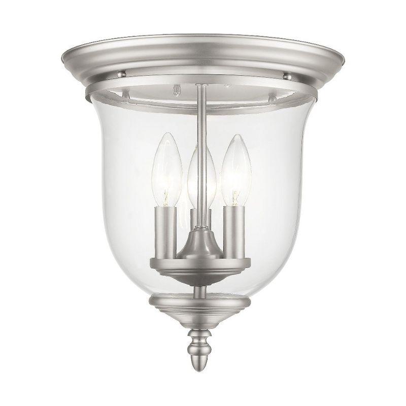 Livex Lighting Legacy 3 - Light Flush Mount in  Brushed Nickel