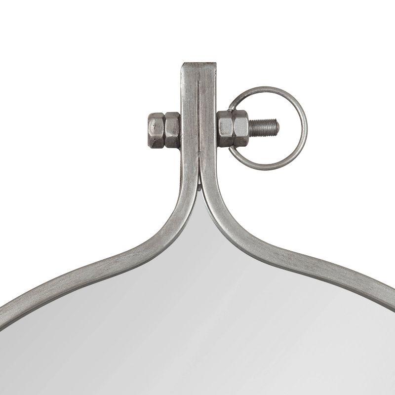 23.5" x 28.5" Yitro Irregular Wall Mirror Silver - Kate & Laurel All Things Decor: Vintage Farmhouse Style, Easy to Hang