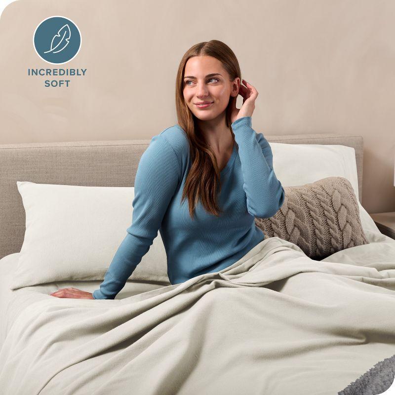 Bare Home Flannel Machine Woven Sheet Set