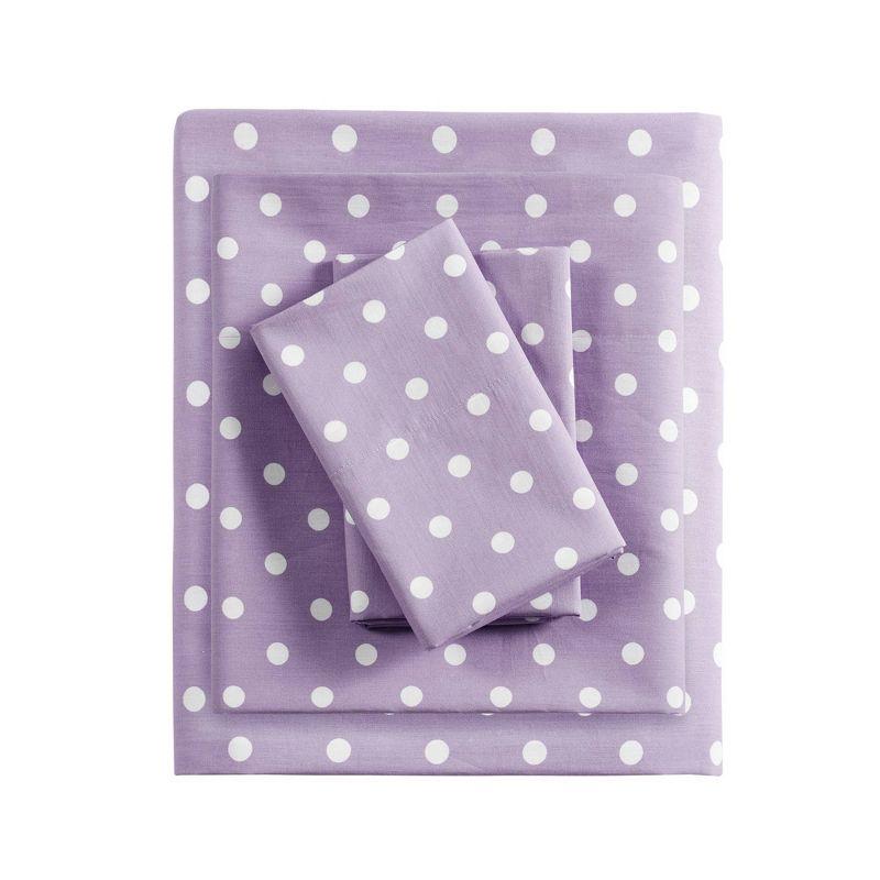 Polka Dot Polka Dot Printed 100% Cotton Sheet Set