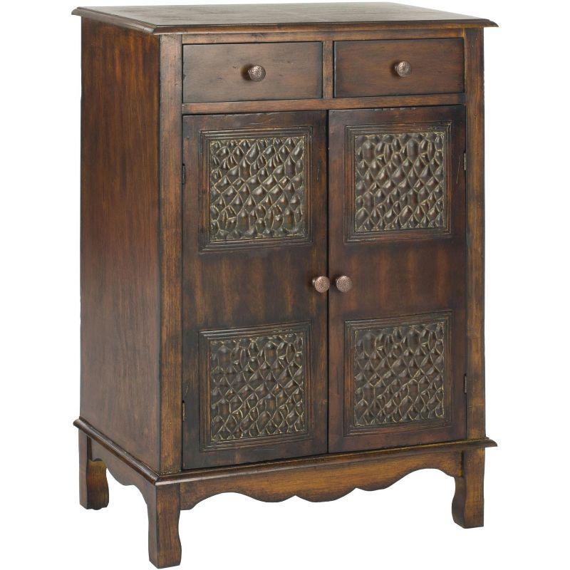 Evrychou Solid Wood Accent Cabinet