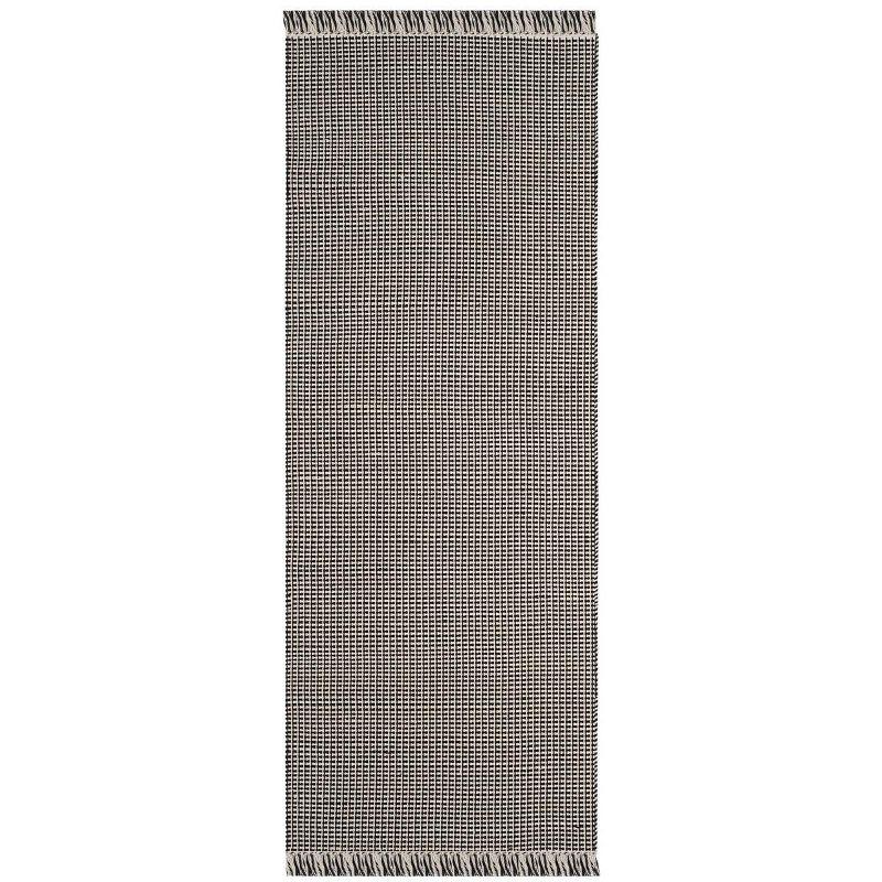Montauk MTK340 Hand Woven Indoor Runner Rug - Ivory/Black - 2'3"x6' - Safavieh