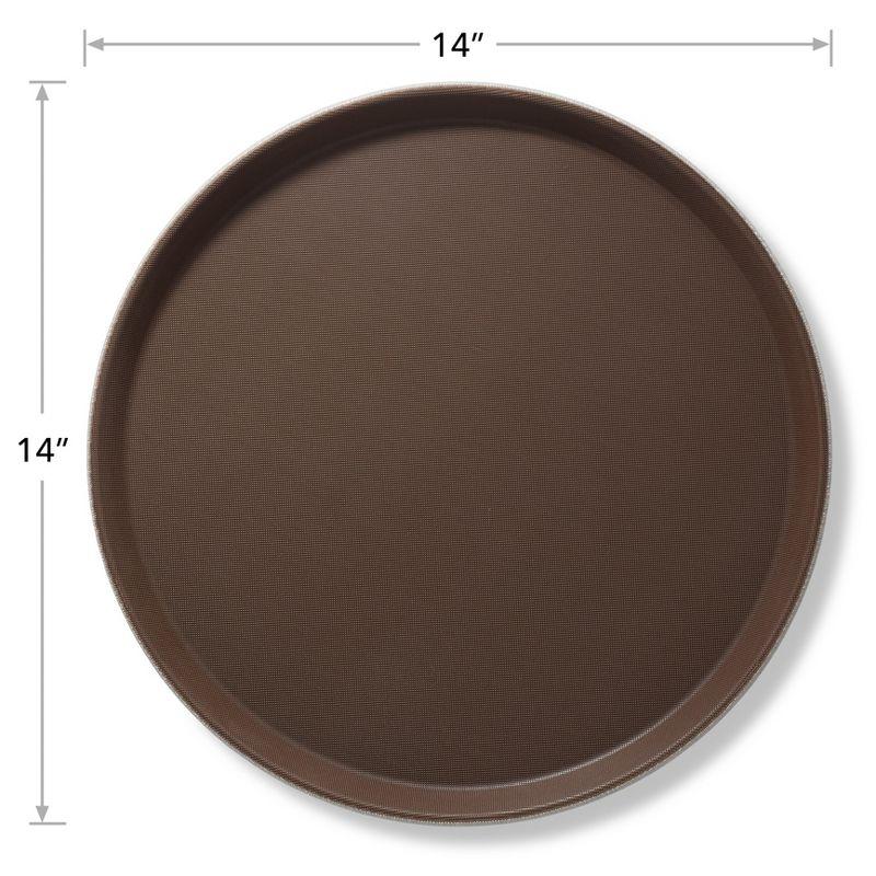 14" Round Non-Skid Serving Trays, NSF Certified