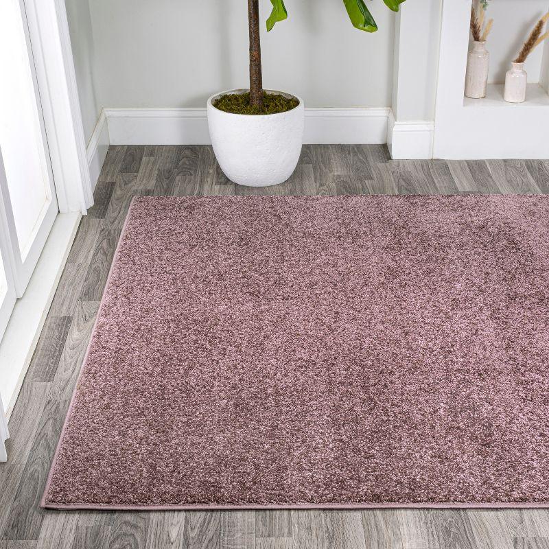 Reversible Easy-Care Red Synthetic 8' x 10' Area Rug