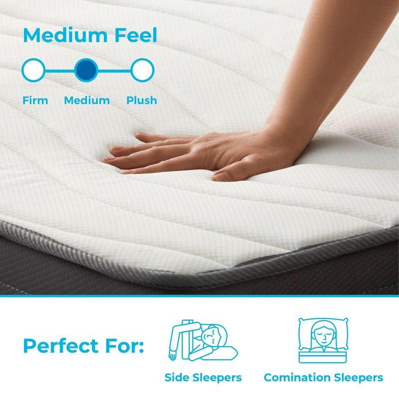 Linenspa Essentials 10 In. Medium Gel Memory Foam Hybrid Mattress