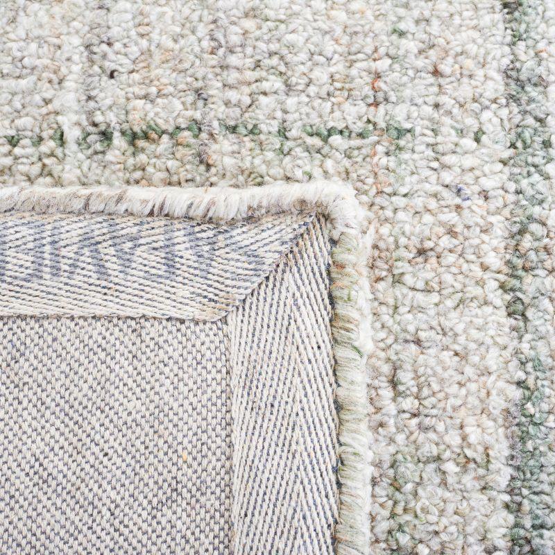Abstract ABT143 Handmade Indoor Area Rug - Green/Sage - 6'x9' - Safavieh
