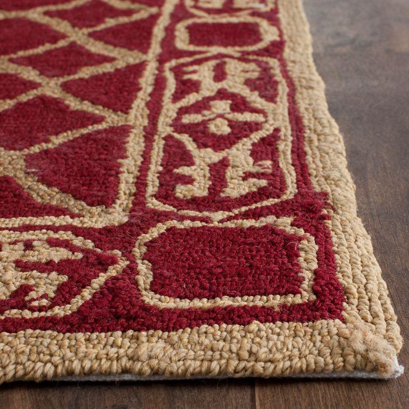 Easy Care EZC729 Hand Hooked Runner Rug - Maroon/Gold - 2'6"x8' - Safavieh.