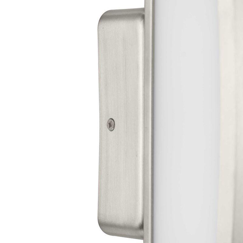 Progress Lighting Curvity 1-Light LED Vanity Wall Light in Brushed Nickel with Acrylic Diffuser