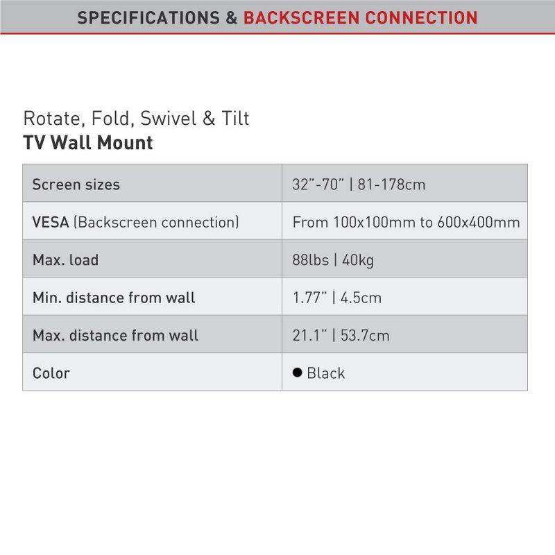 Barkan Barkan Single Screen Wall Mount