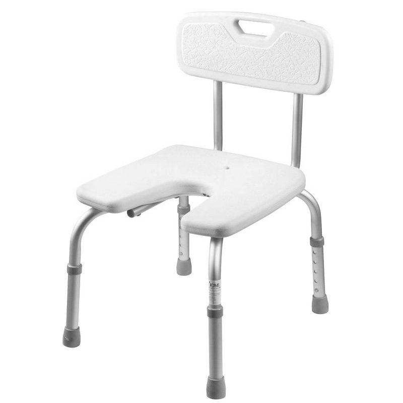 DMI Slip Resistant Adjustable Bath Seat - HealthSmart: Bath Chair for Seniors, Medical Shower Bench, 250lb Capacity