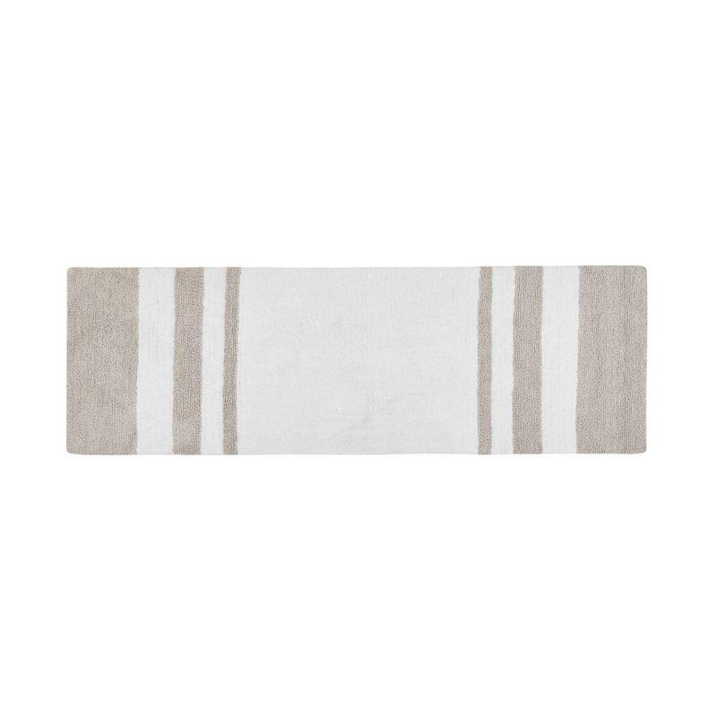 Taupe 24x72" Cotton Reversible Bath Rug