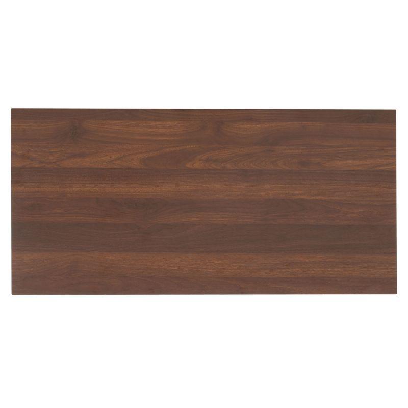 Merrick Media Stand - Walnut/Black - Safavieh