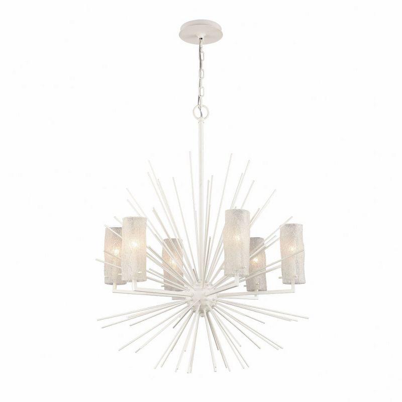 Elk Home Sea Urchin 6 - Light Chandelier in  White Coral