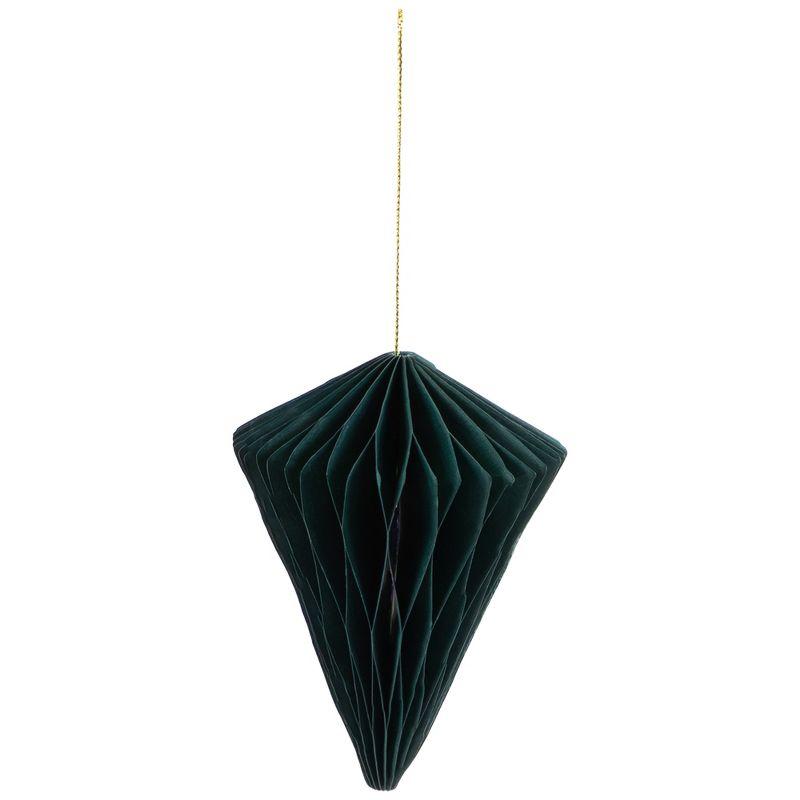 Northlight Seasonal Accordion Honeycomb Foldable Paper Christmas Ornaments - 4" - Set Of 4