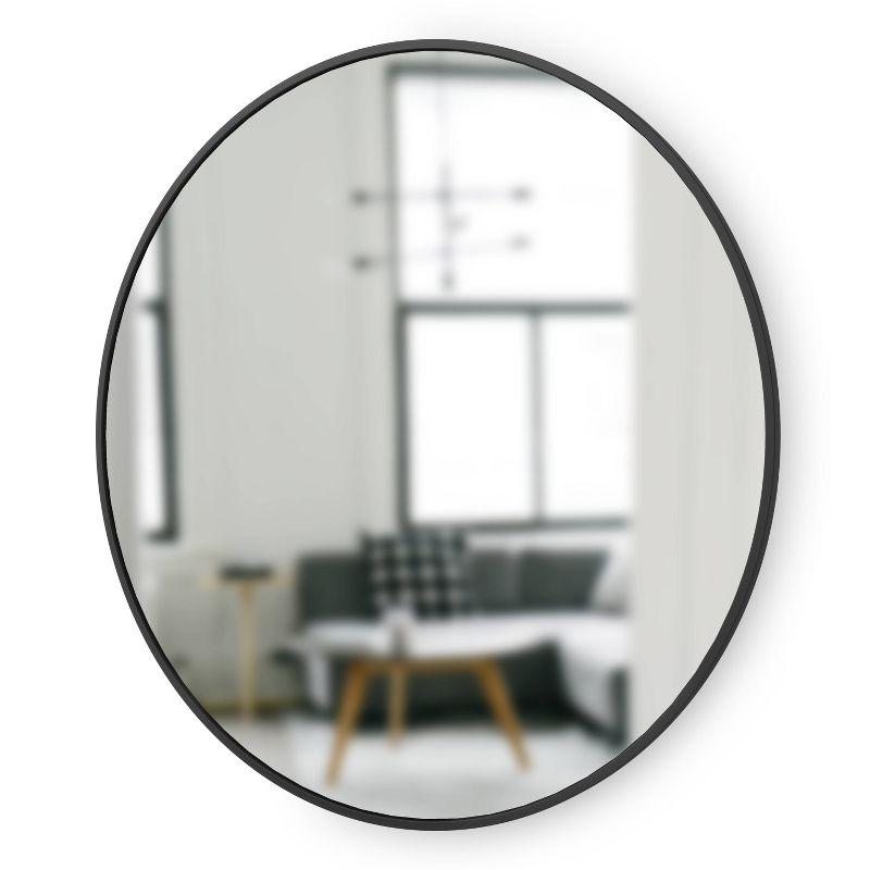 Hub Rubber Round Wall Mirror