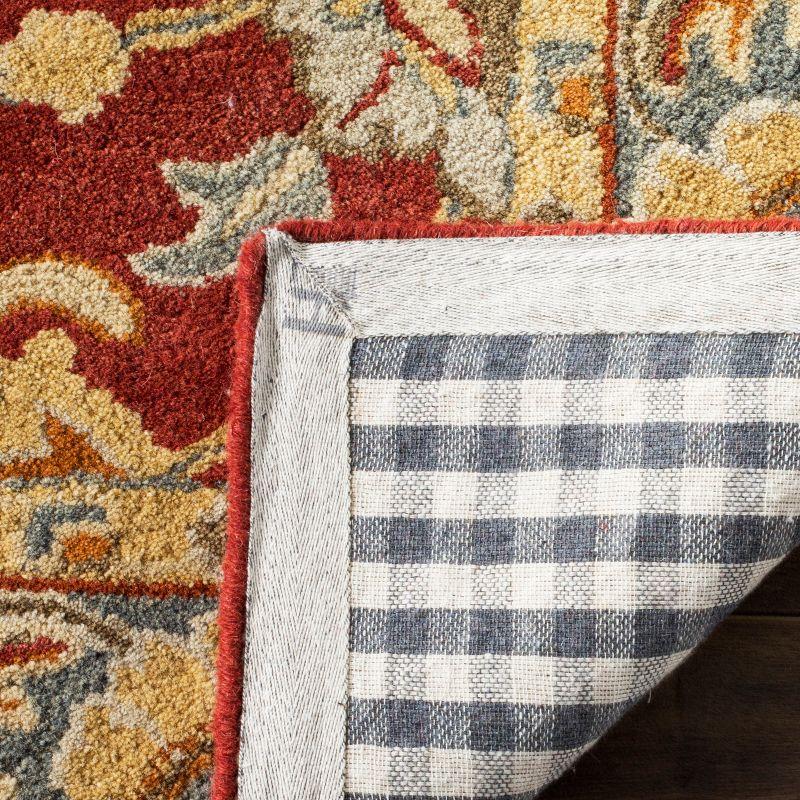 Heritage HG403 Handmade Area Rug - 5'x8' - Red/Blue - Safavieh
