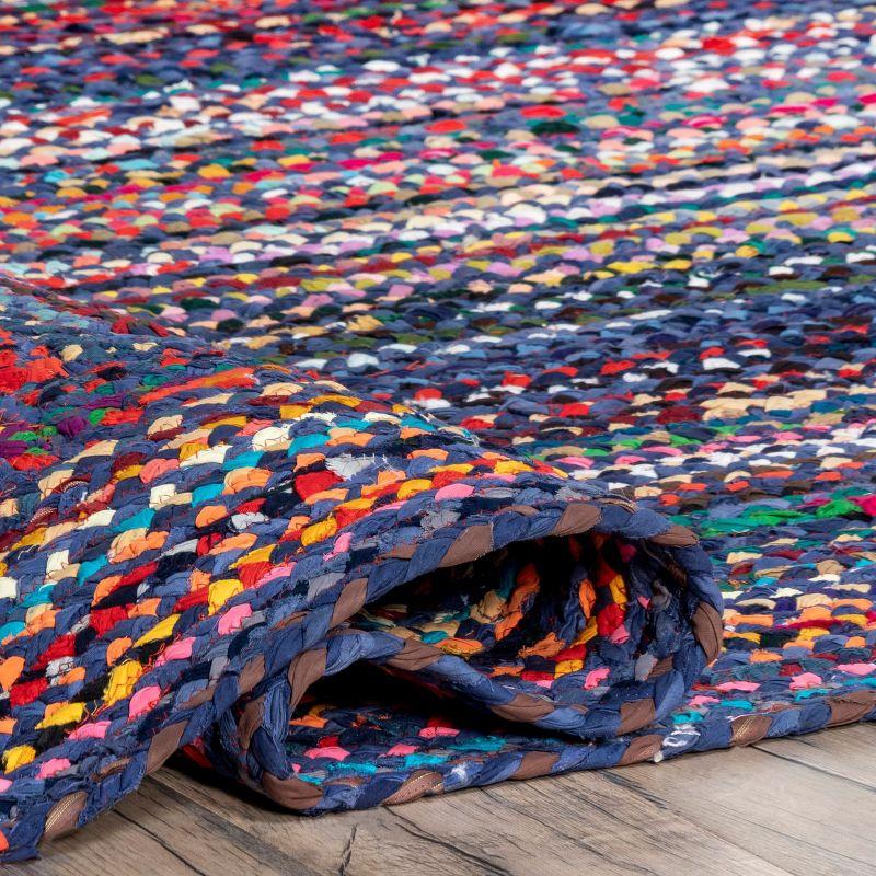 Nuloom Tammara Bohemian Hand Braided Indoor Area Rug, Runner 2' 6" x 10', Blue