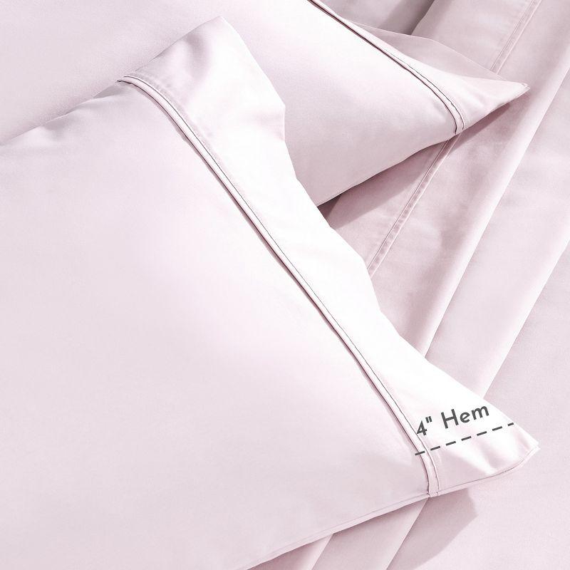 Cotton Sheets Set - Softest 400 Thread Count Bed Sheets, 100% Cotton Sateen, Cooling, Deep Pocket by California Design Den