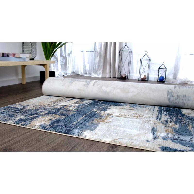 Luxe Weavers Distressed Abstract Area Rug