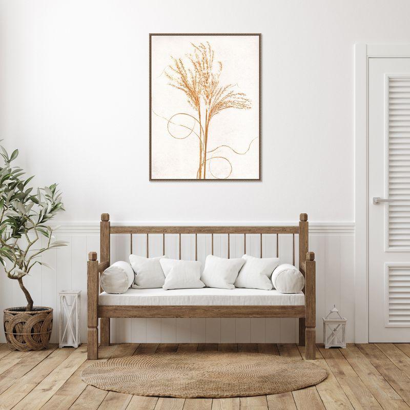 Amanti Art Silvergrass Mustard by Pernille Folcarelli Framed Canvas Wall Art