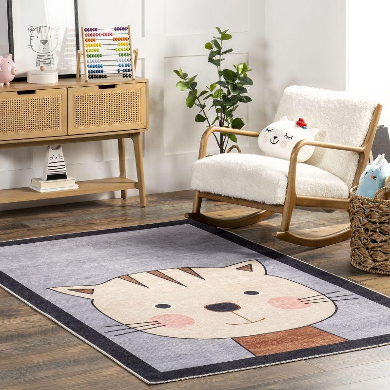 nuLOOM Samantha SpinClean Machine Washable Stain-Resistant Area Rug