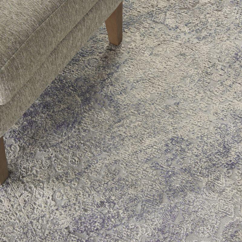 Nourison Rustic Textures Vintage Persian Indoor Area Rug Ivory Light Blue 3'11" x 5'11"