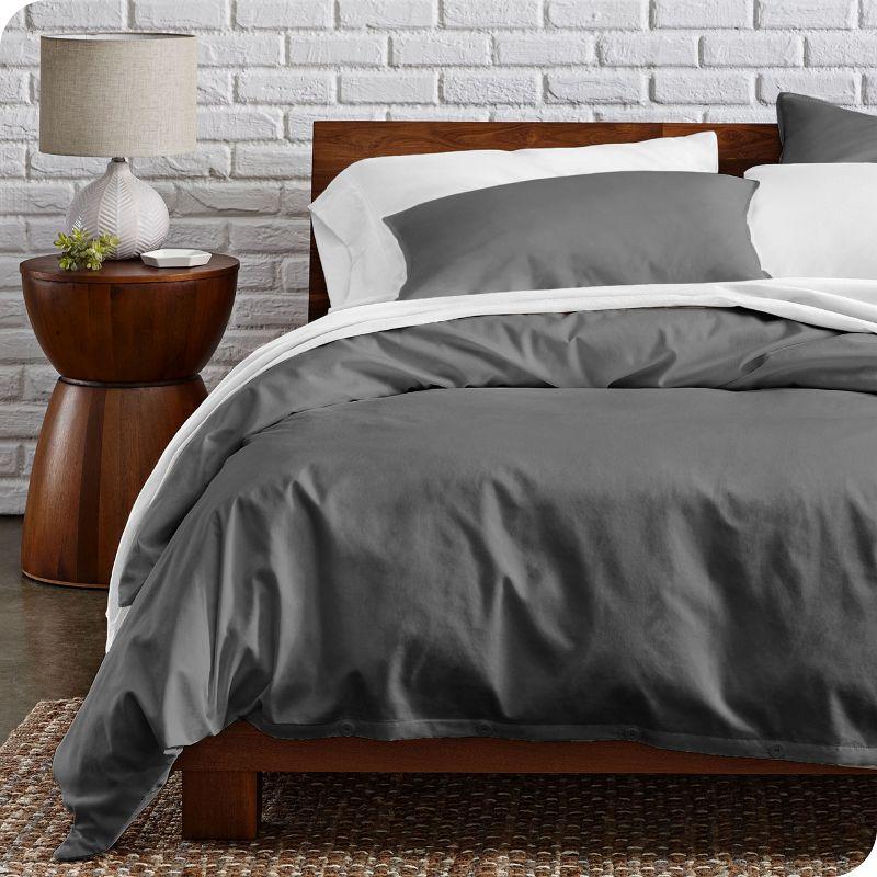 Bare Home Modern & Contemporary Organic Percale Duvet Cover Set