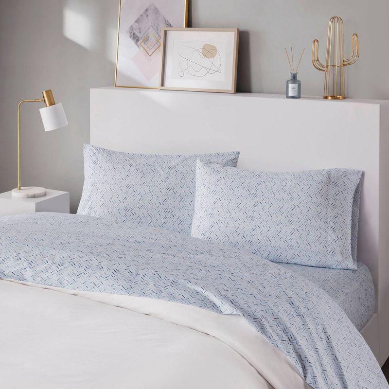 Madison Park Essentials 100% Cotton 200TC Printed Sheet Set